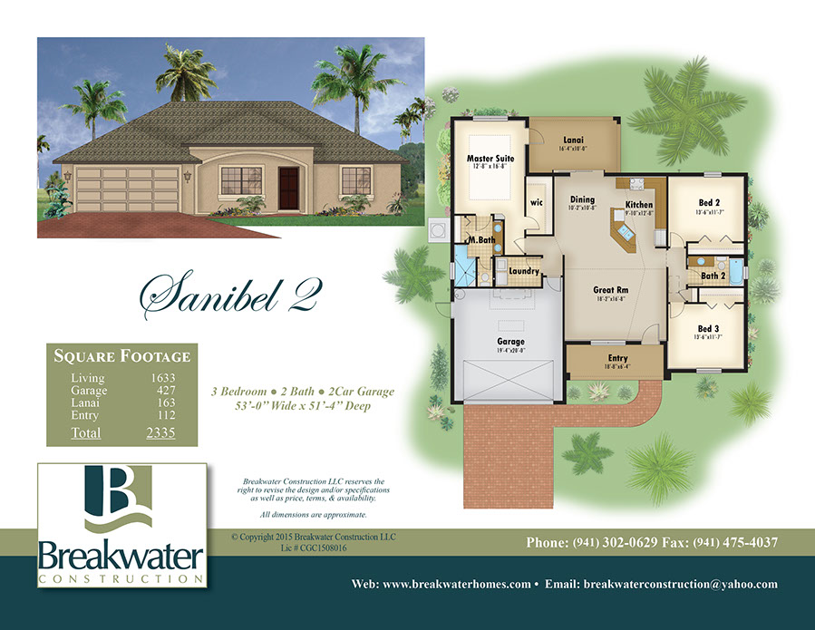 sanibel model brochure